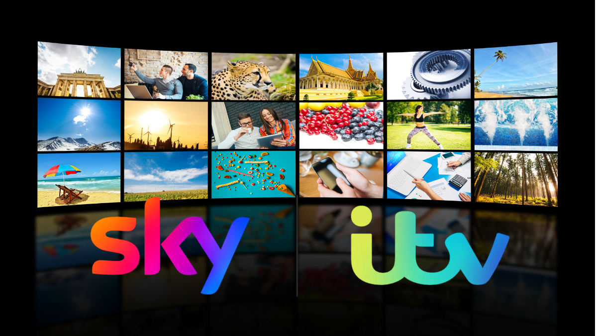 TVs plau SKY-ITV logos