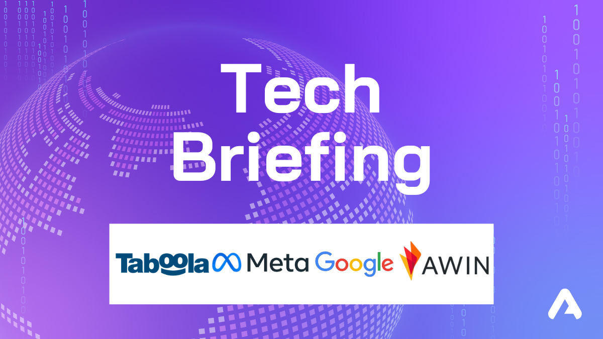taboola, meta, google awin logos