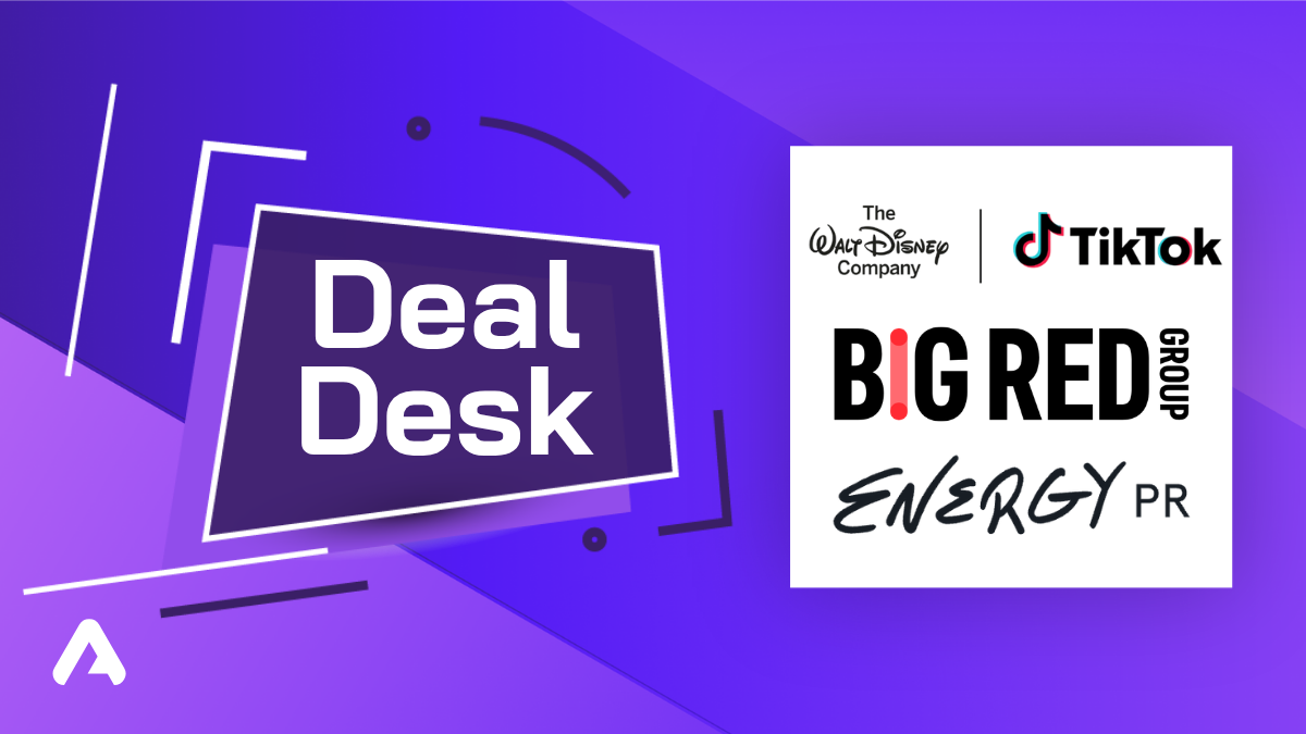Disney and TikTok, Big Red Group, Energy PR logos