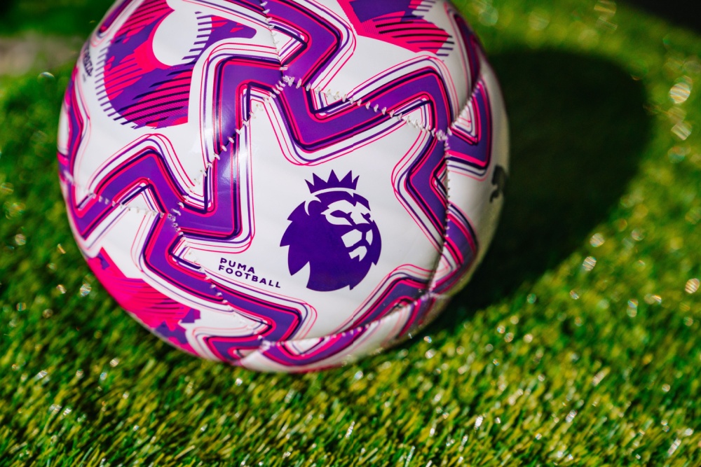 football with premier league logo