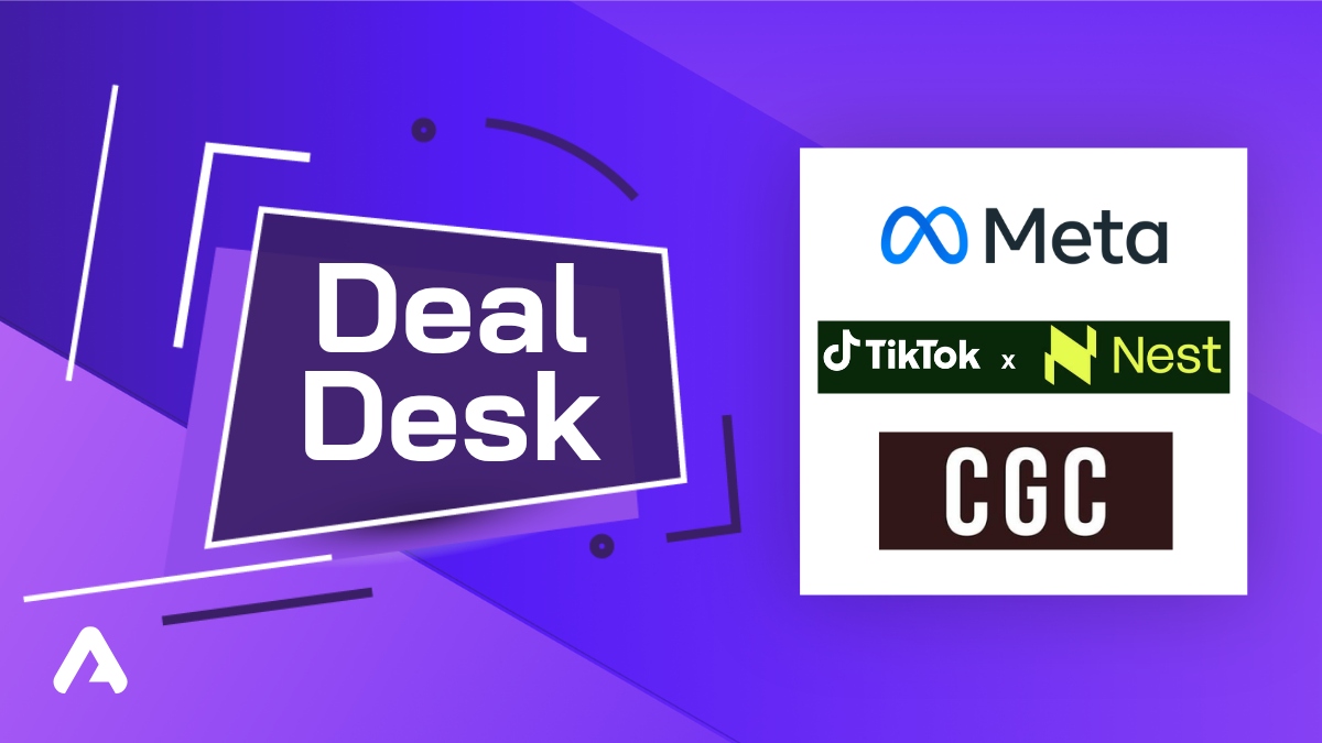 deal desk with meta, tiktok, cgc logos