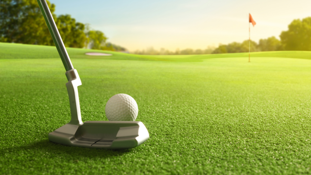 Golf club close up